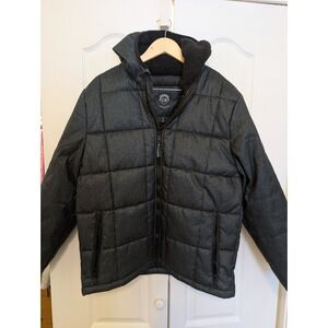 Urban Republic Mens Puffer Jacket Gray Size Medium